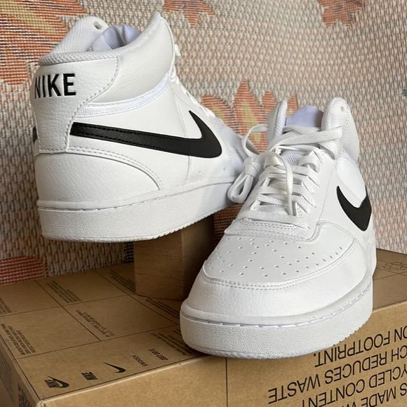 NIKE MEN’S COURT VISION MID Next Nature WHITE/BLACK-WHITE
DN3577 101 Sneakers - Picture 10 of 16